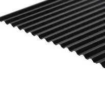 Metal Corrugated Roof Sheet (13/3 Profile) 0.7mm Polyester Painted Coated - Black BS00E53