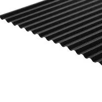 Metal Corrugated Roof Sheet (13/3 Profile) 0.7mm PVC Plastisol Coated - Anthracite RAL7016