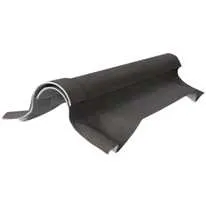 Briarwood EUROSIX Two-piece Fibre Cement Ventilated Ridge Pair in Beaver Brown