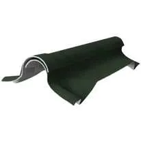 Briarwood EUROSIX Two-piece Fibre Cement Ventilated Ridge Pair in Juniper Green