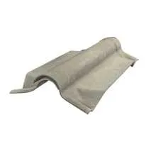 Briarwood EUROSIX Two-piece Fibre Cement Ventilated Ridge Pair in Natural Grey