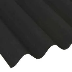 Coroline Corrugated Bitumen Black Roof Sheets - 2000mm x 950mm (855mm Cover)