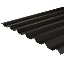Metal Roof Sheet (34/1000 Box Profile) PVC Plastisol Coated 0.7mm Anthracite