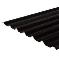 Metal Roof Sheet (34/1000 Box Profile) Polyester Paint Coated 0.7mm Black