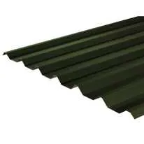 Metal Roof Sheet (34/1000 Box Profile) PVC Plastisol Coated 0.7mm Juniper Green