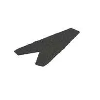 Corotile Lightweight Metal Roofing Ridge End Cap - Charcoal