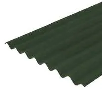 Briarwood EUROSIX Profile 6 inch Fibre Cement Roof Sheet in Juniper Green