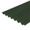 Briarwood EUROSIX Profile 6 inch Fibre Cement Roof Sheet in Juniper Green