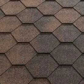 Katepal Super Jazzy Hexagonal Felt Roofing Shingles 3m2 - Copper