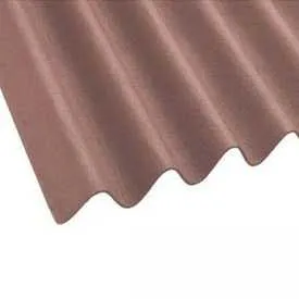 Coroline Corrugated Bitumen Brown Roof Sheets - 2000mm x 950mm (855mm Cover)